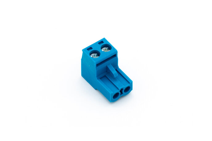 Schraub-Steckklemme Blau 2fach
