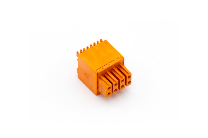 Push-Steckklemme Orange 2x4fach